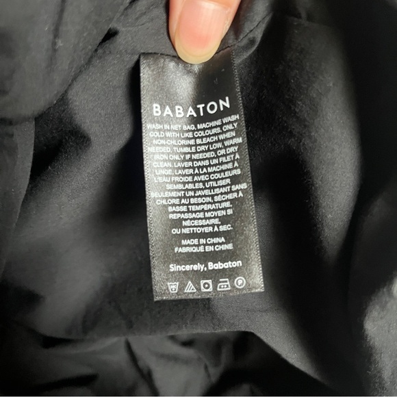 Babaton Belleza ruched body-con cotton poplin dress Sz 0 - Picture 8 of 12